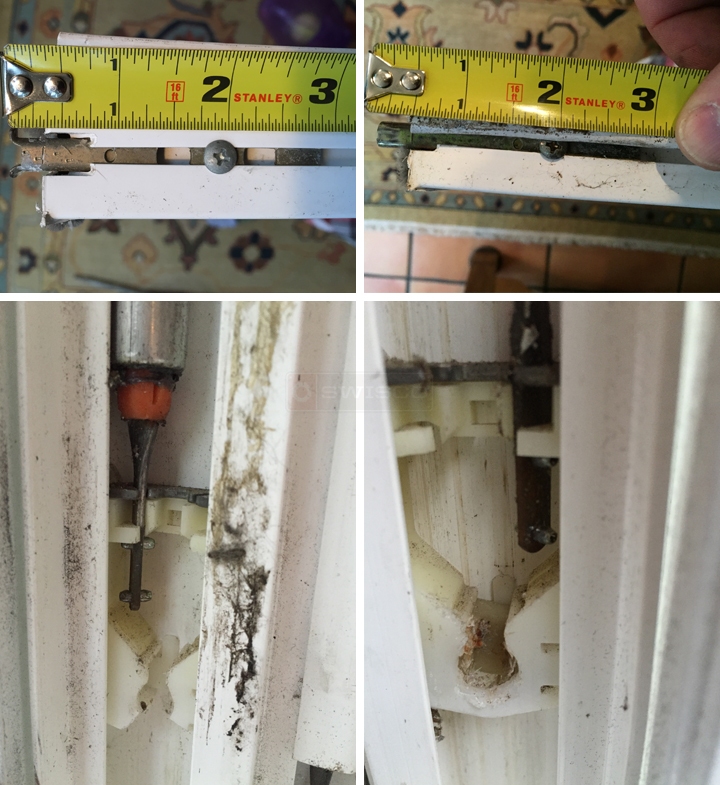 User submitted photos of window hardware.