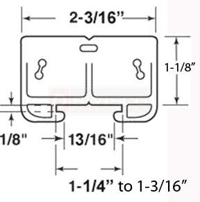User submitted a diagram of a drawer guide.