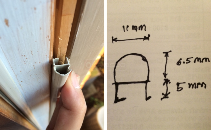 User submitted photos of weatherstripping.