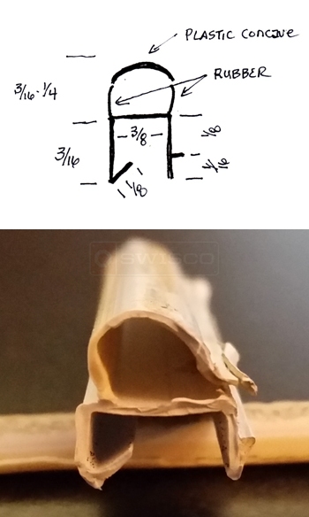 User submitted photo of their weatherseal.
