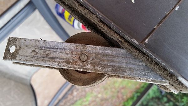 User submitted a photo of a patio door roller.