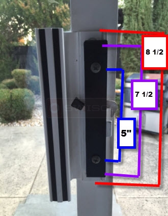 User submitted a photo of patio door hardware.