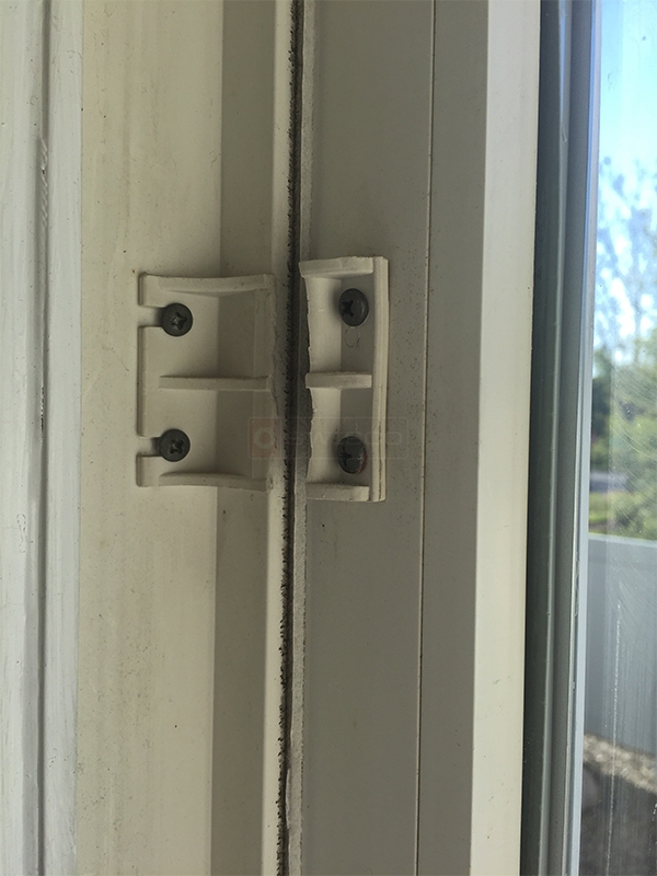 User submitted a photo of patio door hardware.