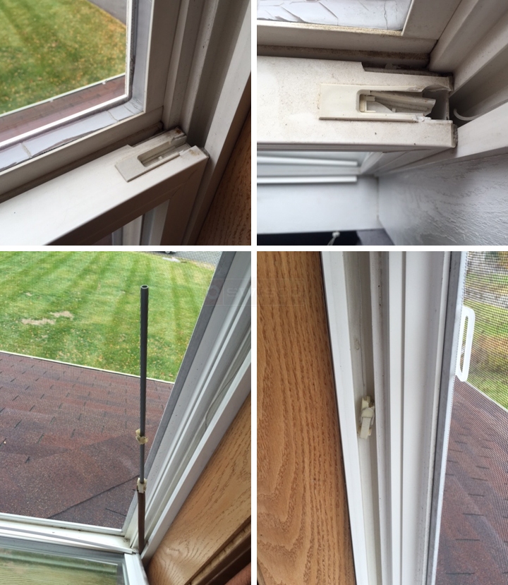 User submitted photos of window hardware.