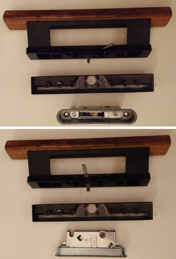 User submitted photos of patio door hardware.