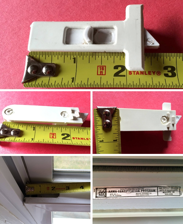 User submitted photos of a tilt latch.