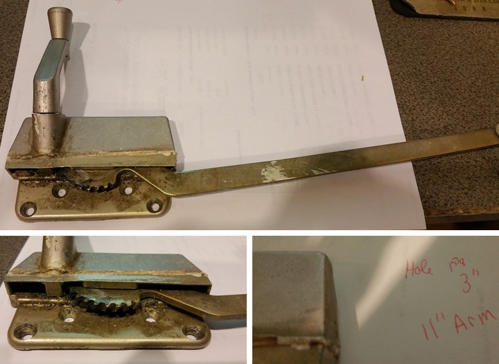 User submitted photos of a window operator.