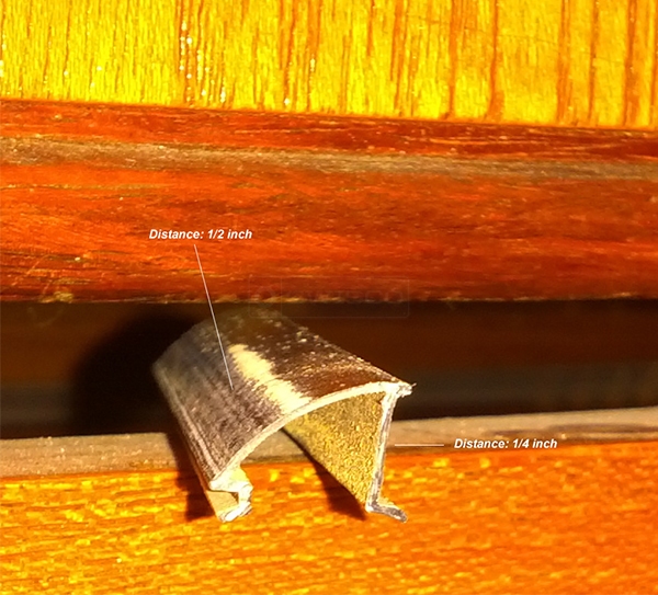 User submitted a photo of snap-in glazing.