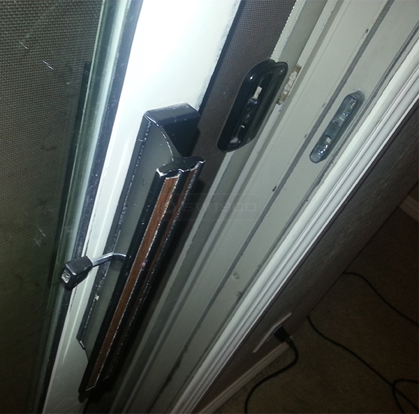 User submitted a photo of patio door hardware.