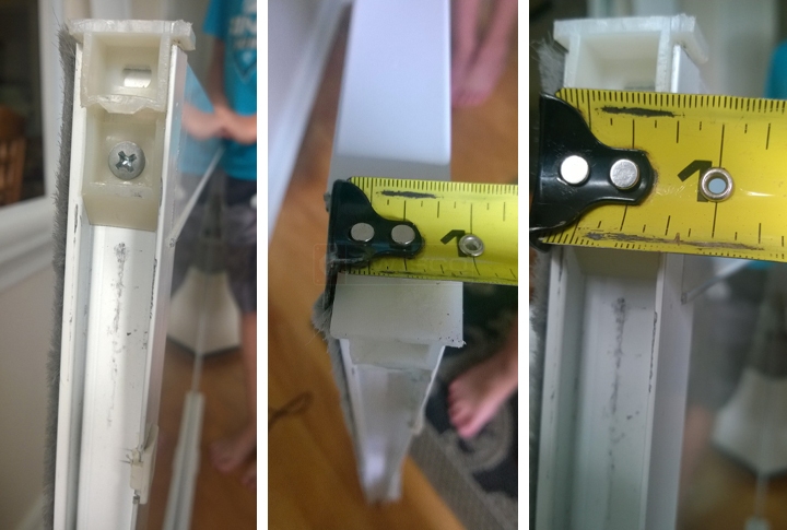 User submitted photos of a top sash guide.