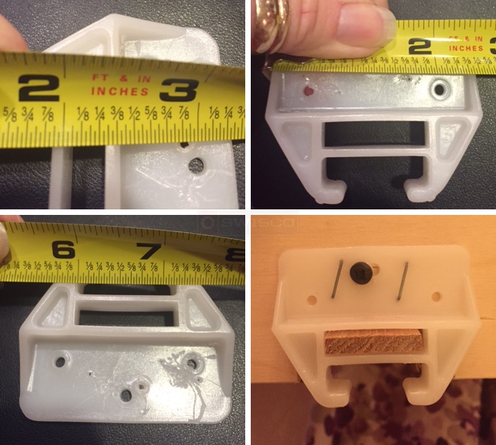 User submitted photos of a drawer guide.
