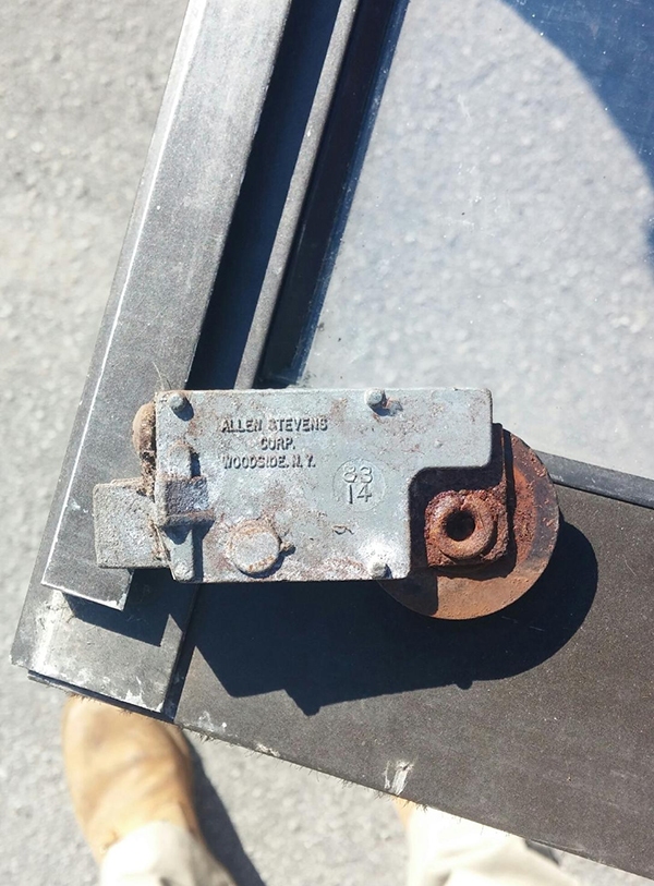 User submitted a photo of a patio door roller.