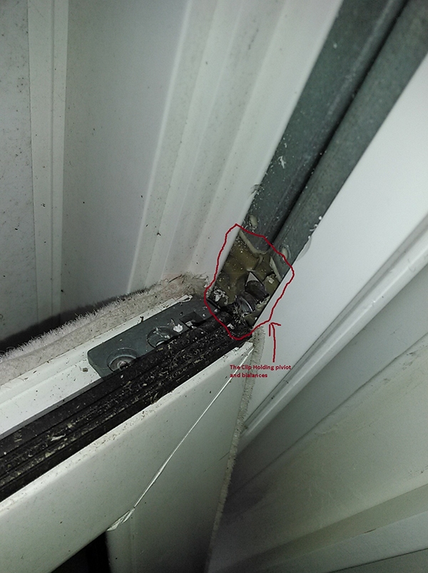 User submitted a photo of window hardware.