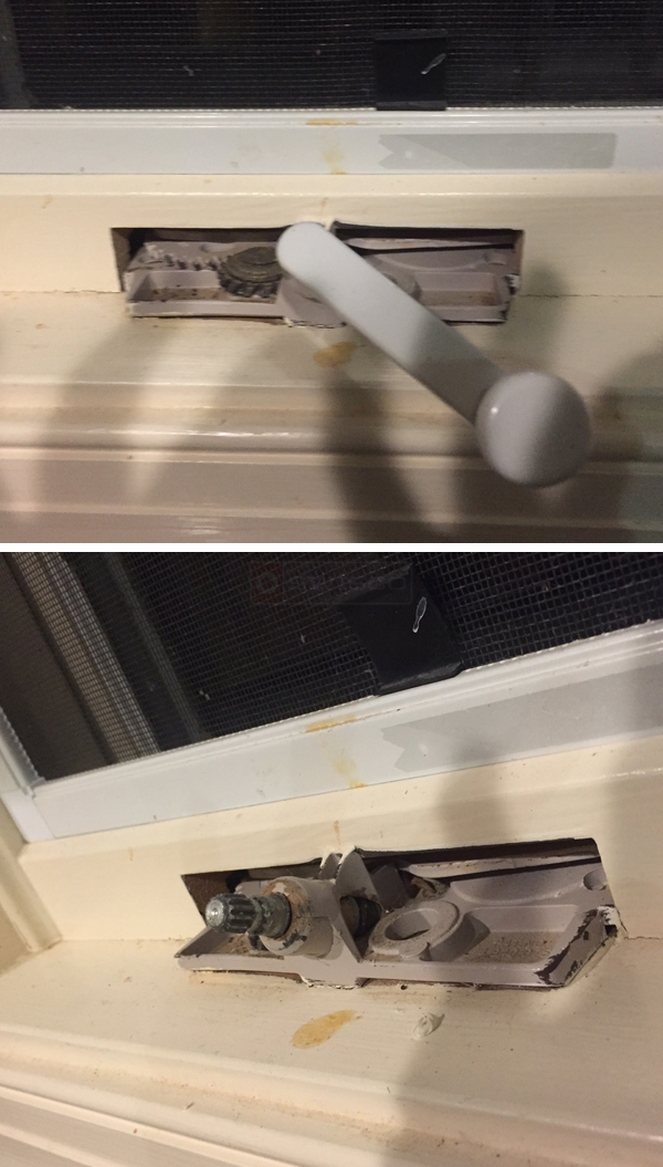 User submitted photos of a window operator.
