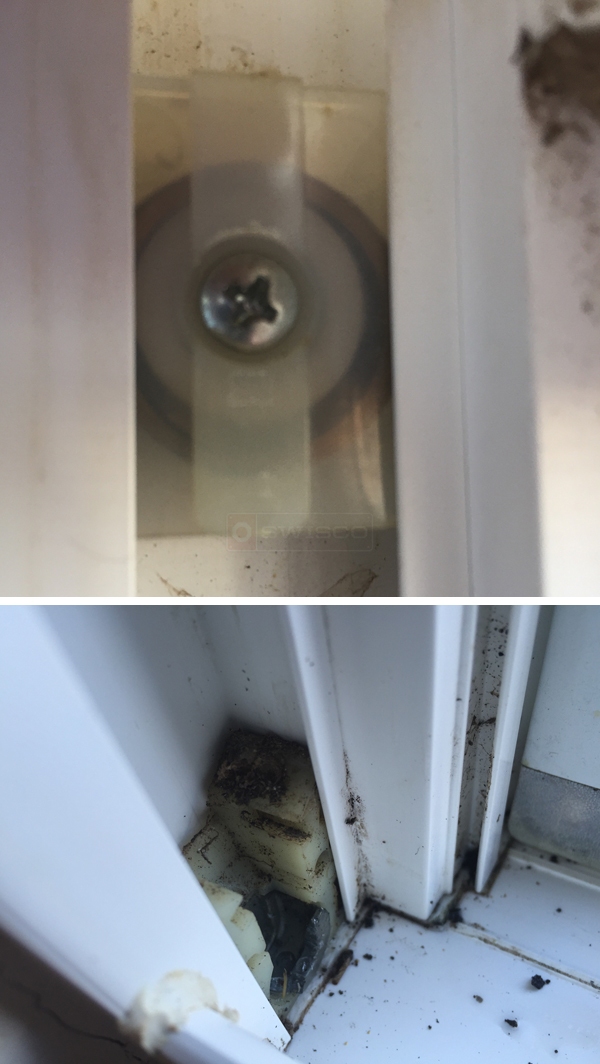 User submitted photos of window hardware.