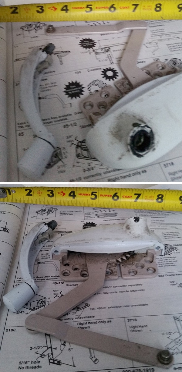 User submitted photos of a window operator.