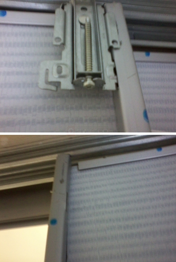 User submitted photos of mirror closet door hardware.