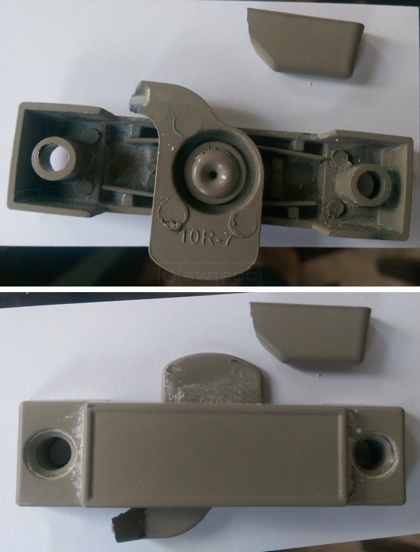 User submitted photos of a window lock.