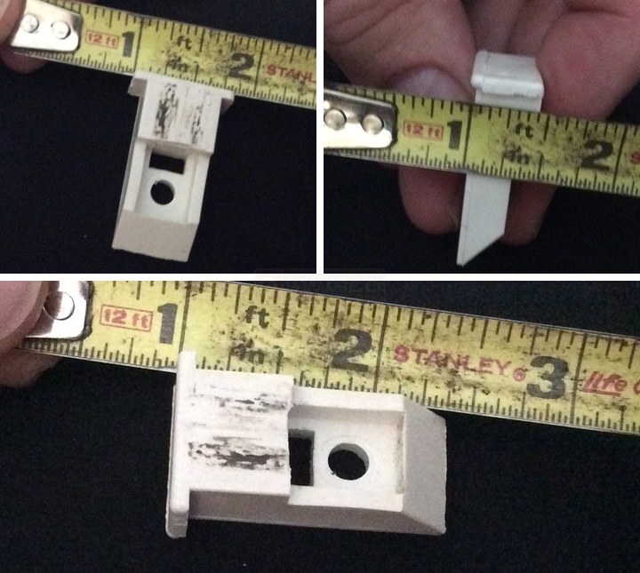 User submitted photos of a top sash guide.