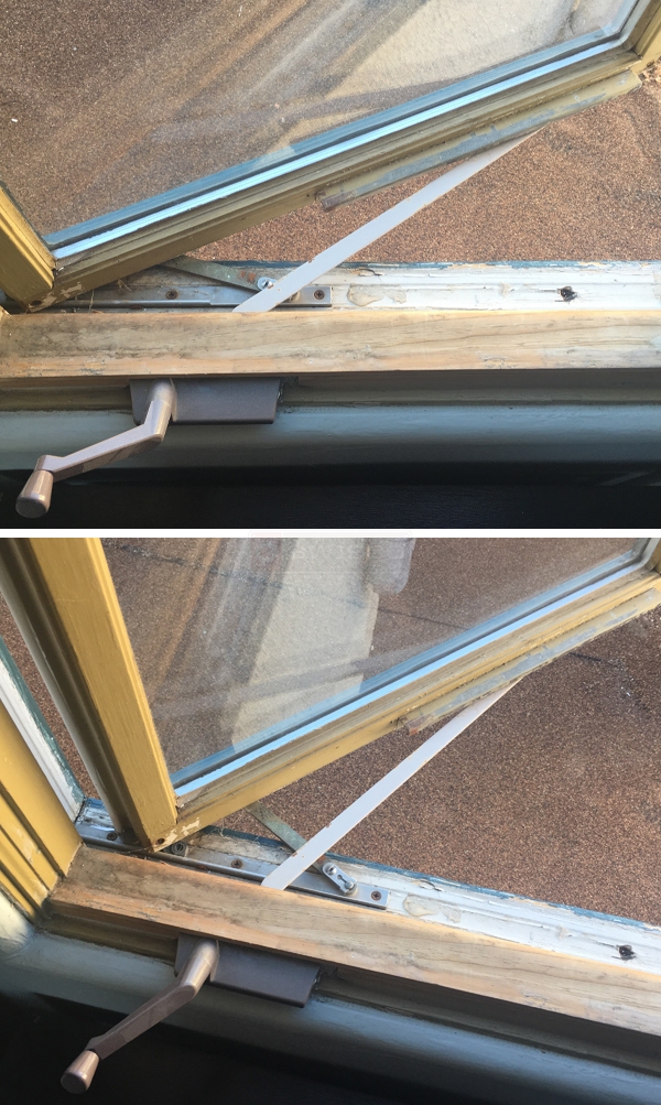 User submitted photos of a window operator.