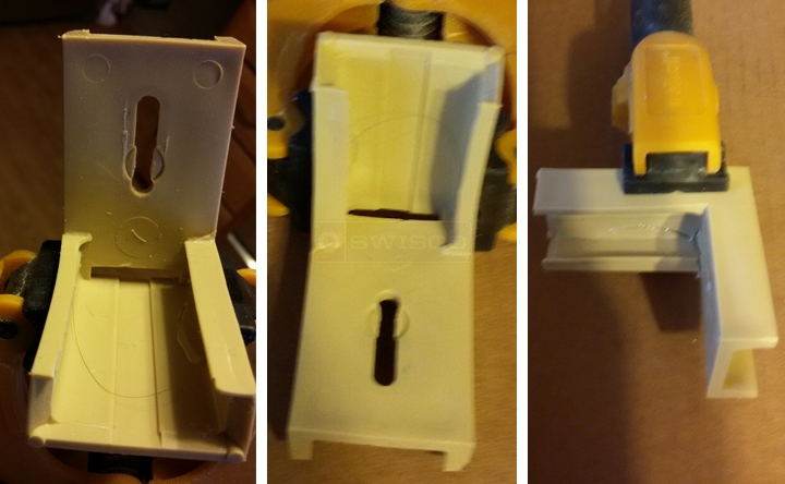 User submitted photos of a drawer bracket.