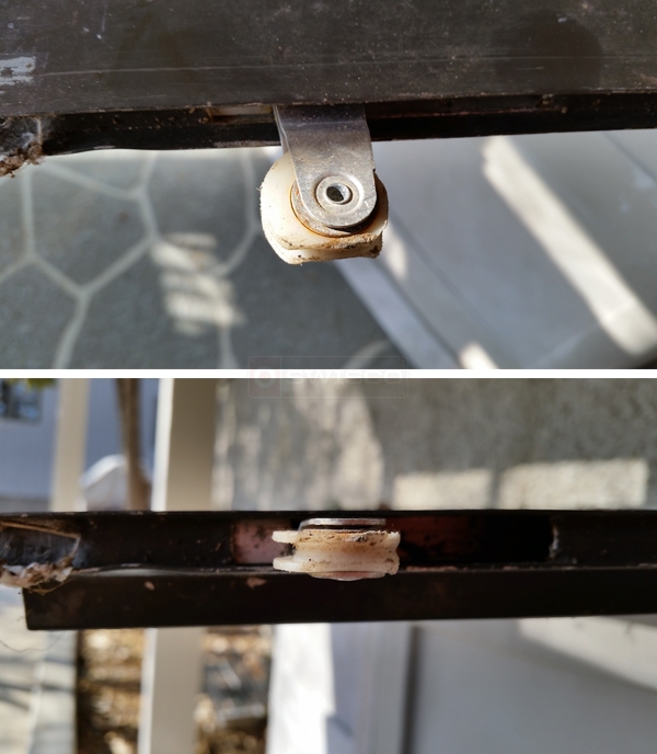 User submitted photos of a screen door roller.