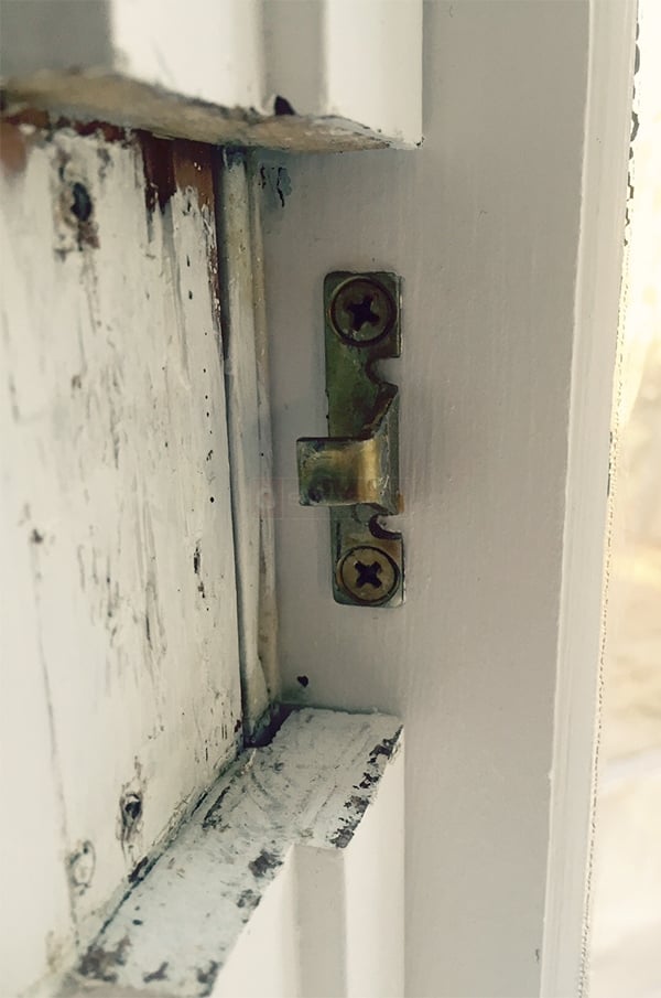 User submitted a photo of a window lock keeper.