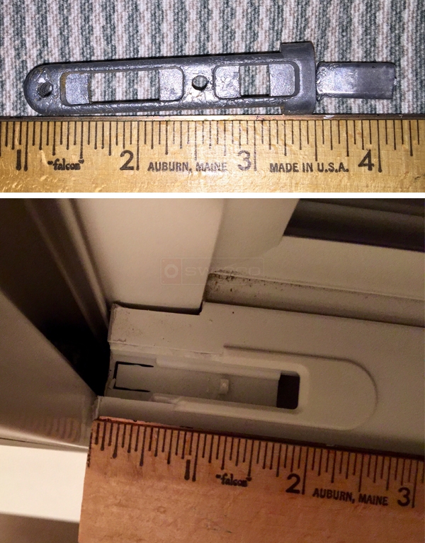 User submitted photos of window hardware.