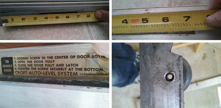 User submitted photos of patio door hardware.