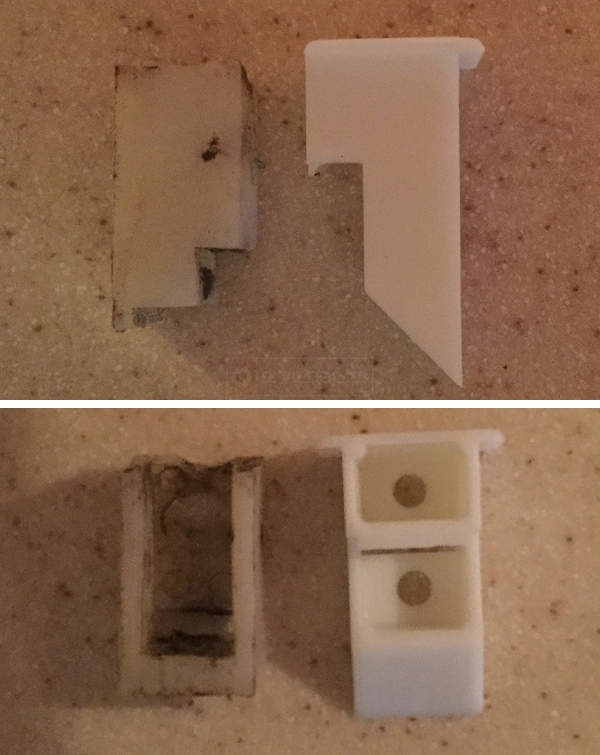 User submitted photos of a top sash guide.