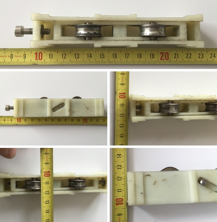 User submitted photos of a patio door roller.