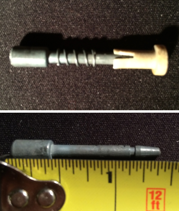 User submitted photos of a plunger pin.