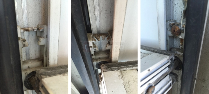 User submitted photos of window hardware.