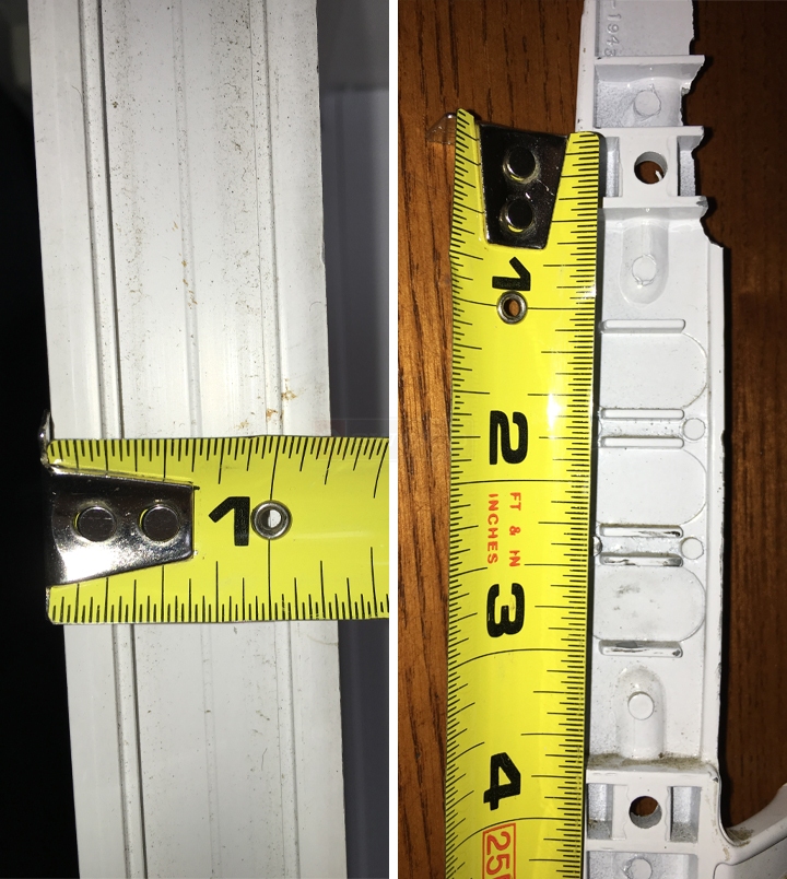 User submitted photos of patio door hardware.