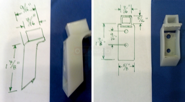 User submitted photos of a top sash guide.