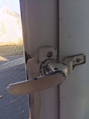 User submitted a photo of a storm door handle.