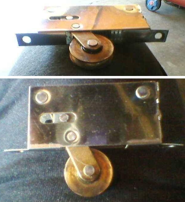 User submitted photos of a patio door roller.