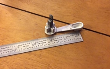 User submitted a photo of patio door hardware.