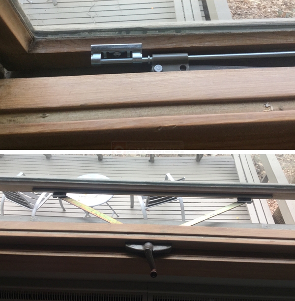 User submitted photos of window hardware.