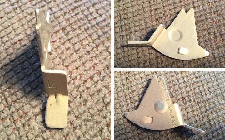 User submitted photos of a screen latch.