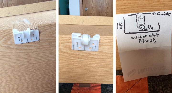 User submitted photos of drawer hardware.