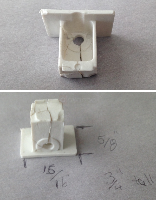 User submitted photos of a top sash guide.