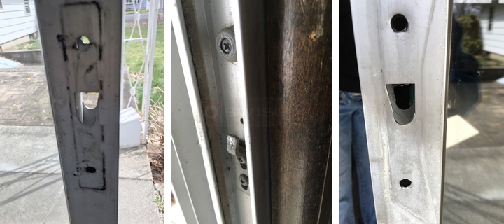 User submitted photos of patio door hardware.