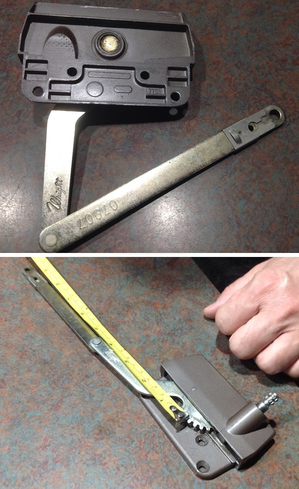 User submitted photos of a window operator.
