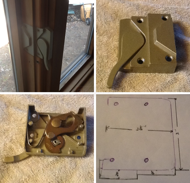 User submitted photos of a window lock.