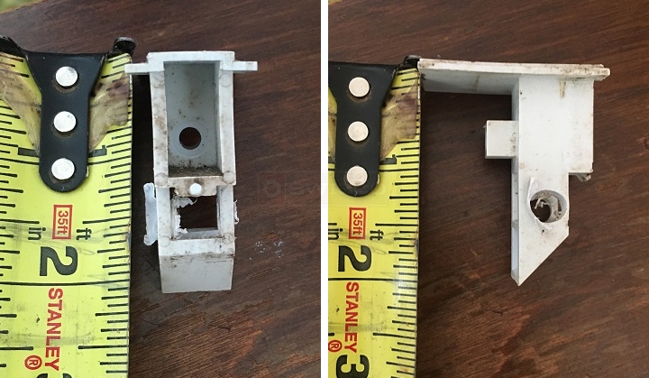 User submitted photos of a top sash guide.
