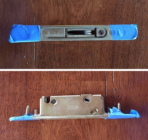User submitted photos of a mortise lock.