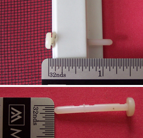 User submitted photos of a screen pin.