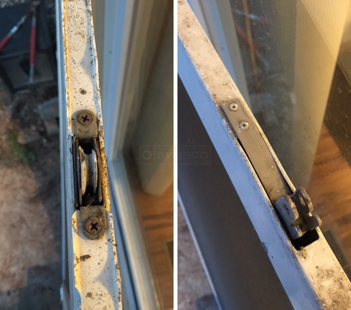 User submitted photos of a patio door roller.