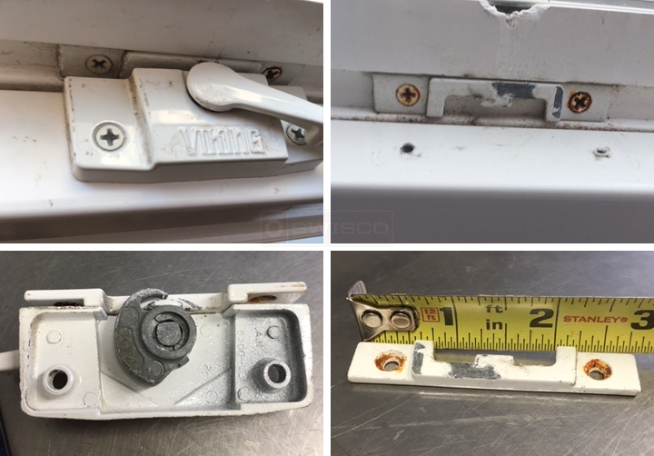 User submitted photos of window hardware.
